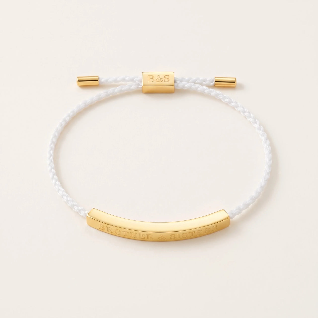 Armband weiß — Produktfoto auf weißem Hintergrund, Gold | SKU: laperle-g