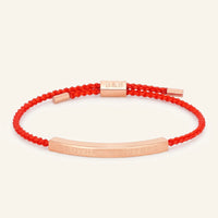 Thumbnail for Kordelarmband — Produktfoto auf weißem Hintergrund, Roségold | SKU: lamour-rg