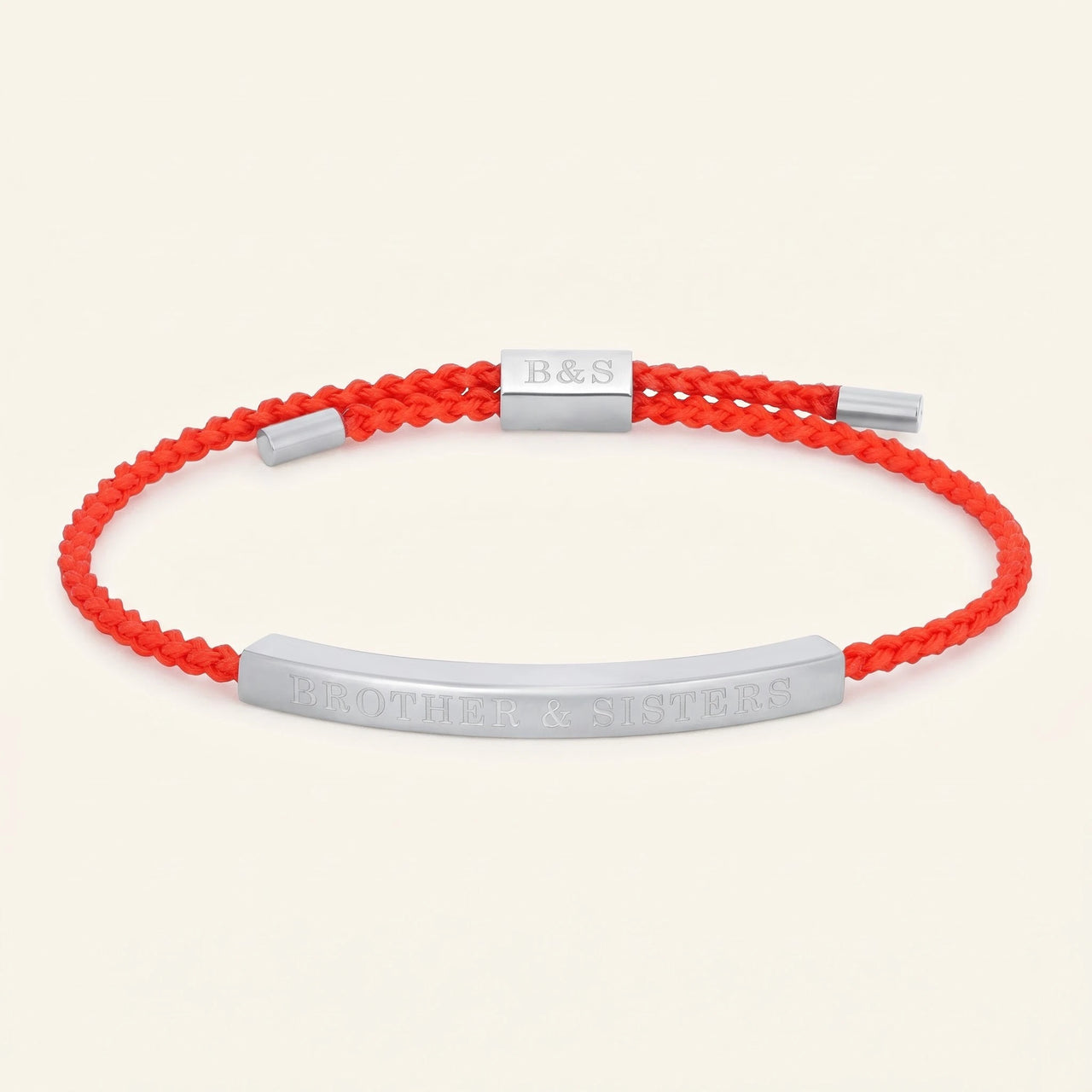Armband rot — Produktfoto auf weißem Hintergrund, Silber | SKU: lamour-wg
