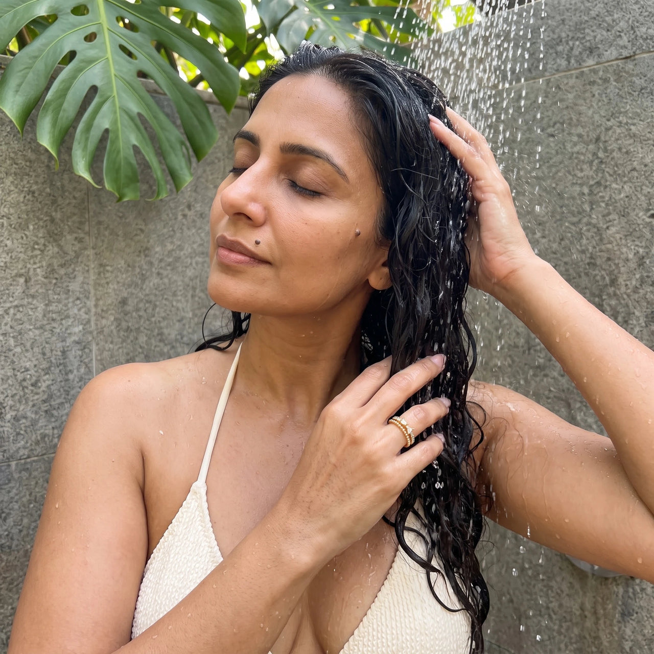 Schmetterling ring — unter der Dusche getragen, wasserfest, Gold | SKU: lepapillon