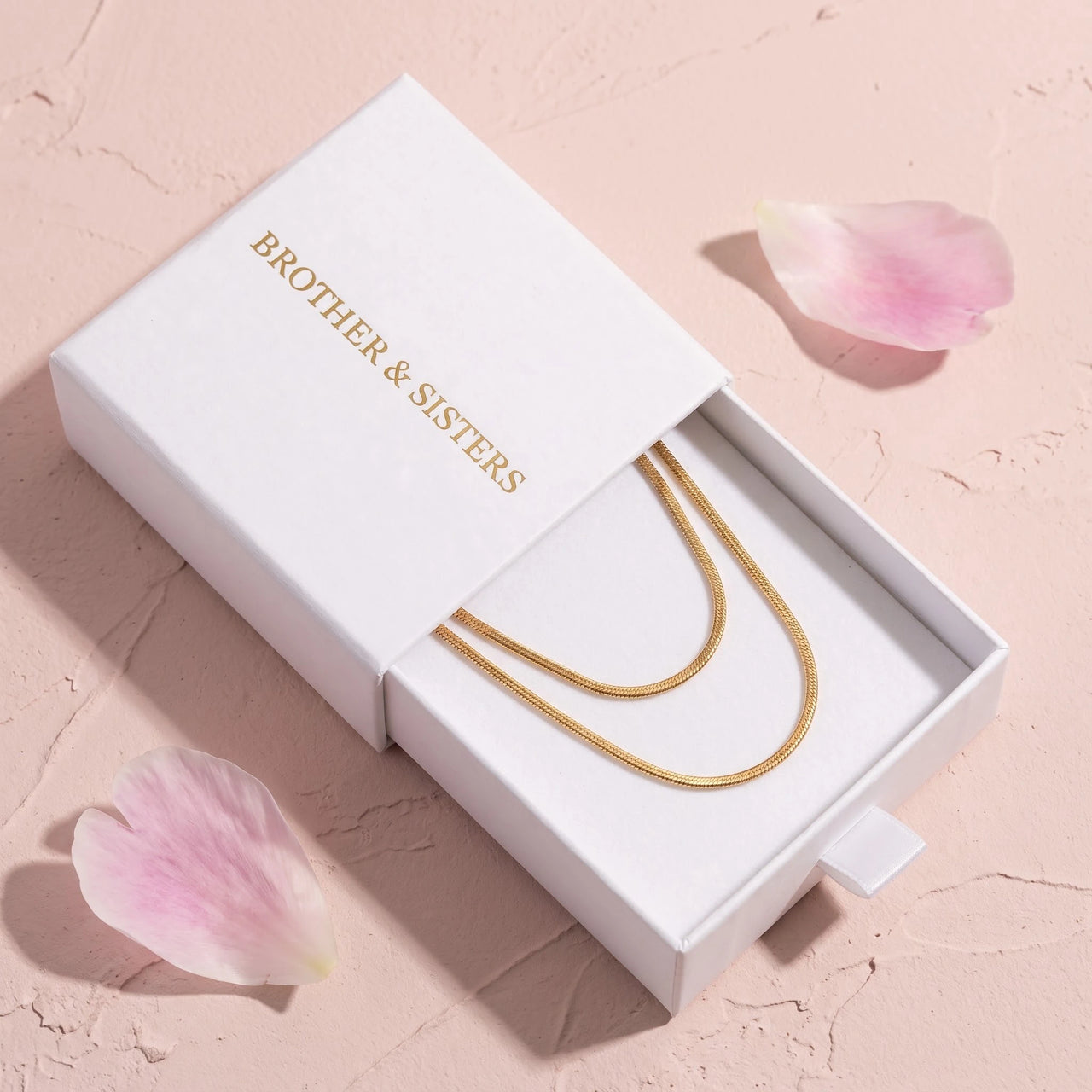 Schlangenkette — in der Geschenkbox, Gold | SKU: lesimplenecklace