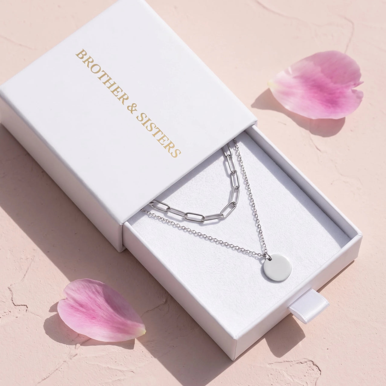Layering kette — in der Geschenkbox, Silber | SKU: le-tendance-wg