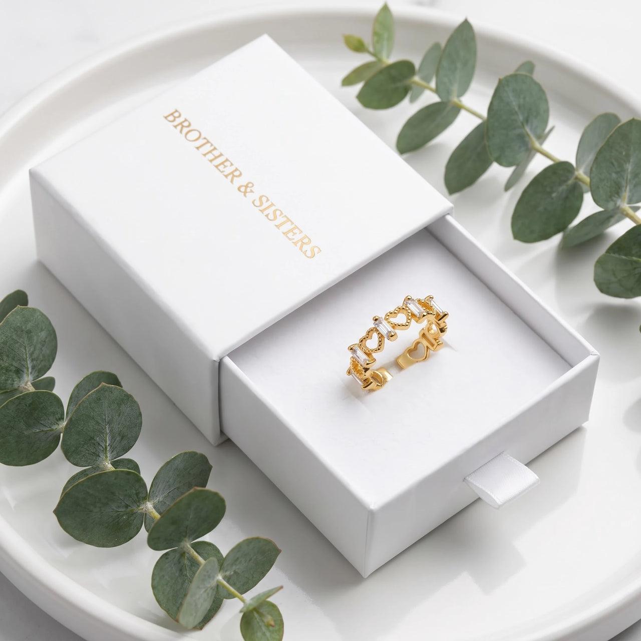 Herzring gold — in der Geschenkbox, Gold | SKU: lescoeurs