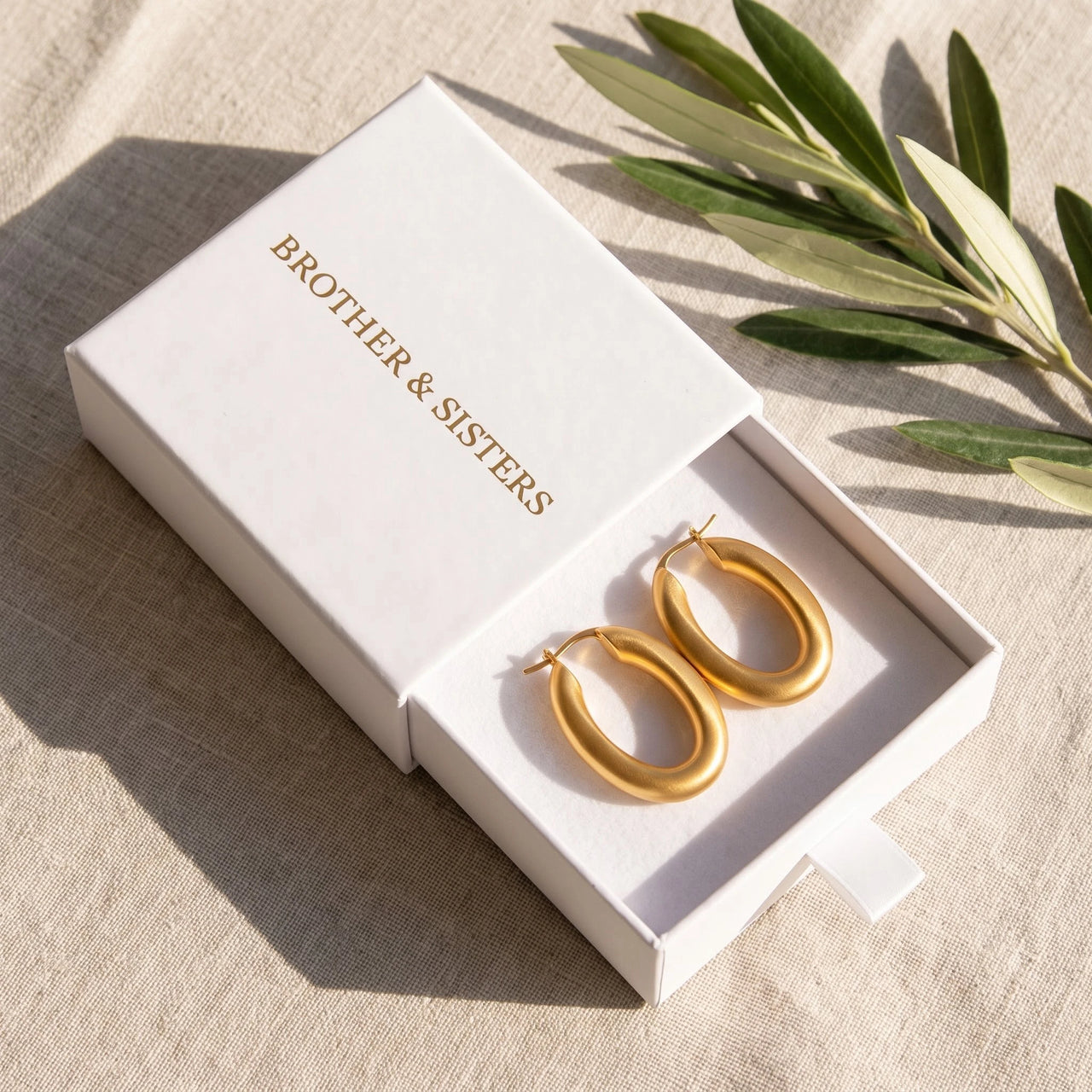 Creolen gold — in der Geschenkbox, Gold | SKU: lesmates