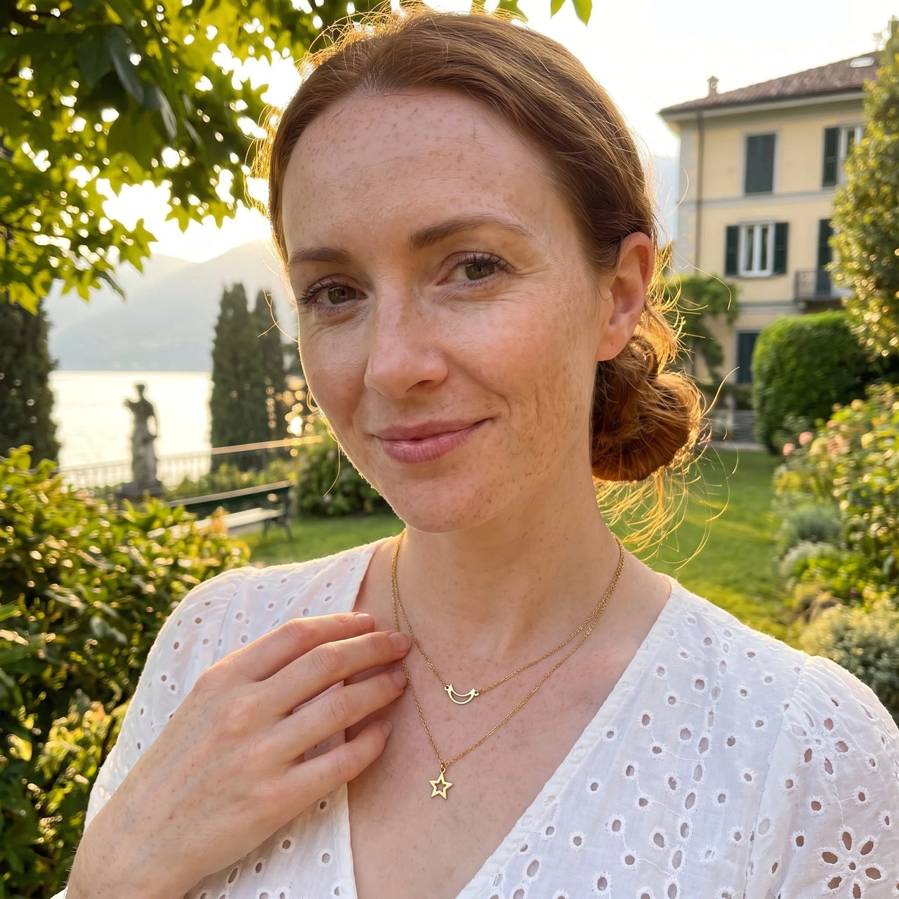 Goldkette damen — getragen auf einer Reise, Gold | SKU: letoile-g