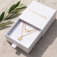 Thumbnail for Mond kette — in der Geschenkbox, Gold | SKU: letoile-g