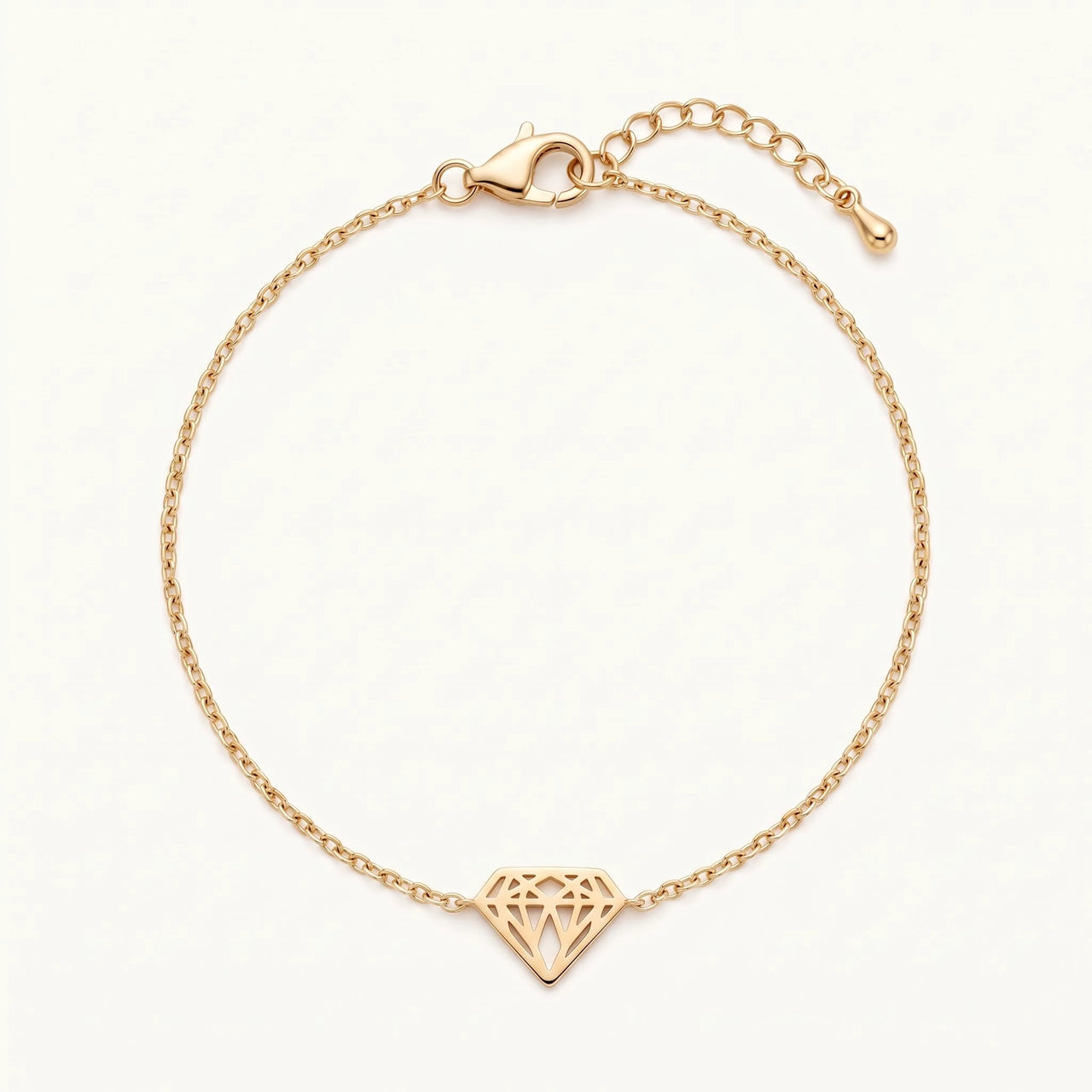 Armband edelstahl damen — Produktfoto auf weißem Hintergrund, Gold | SKU: 11662607-gold