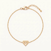 Thumbnail for Armband edelstahl damen — Produktfoto auf weißem Hintergrund, Gold | SKU: 11662607-gold