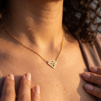 Thumbnail for Geometrische kette — Nahaufnahme der Details, Gold | SKU: 12791388-gold