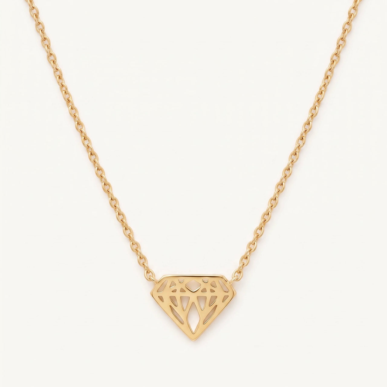 Kette mit anhänger damen — Produktfoto auf weißem Hintergrund, Gold | SKU: 12791388-gold