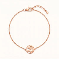 Thumbnail for Weltkugel armband — Produktfoto auf weißem Hintergrund, Roségold | SKU: 22665062-rose-gold