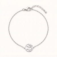 Thumbnail for Armband weltkarte — Produktfoto auf weißem Hintergrund, Silber | SKU: 22665062-white-gold