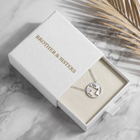 Thumbnail for Weltkugel kette — in der Geschenkbox, Silber | SKU: 22173453-white-gold