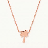 Thumbnail for Palmen kette — Produktfoto auf weißem Hintergrund, Roségold | SKU: 8732822-rose-gold-color