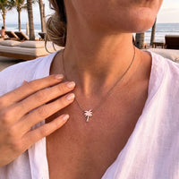 Thumbnail for Palmen kette — getragen, echte Größe, Roségold | SKU: 8732822-rose-gold-color