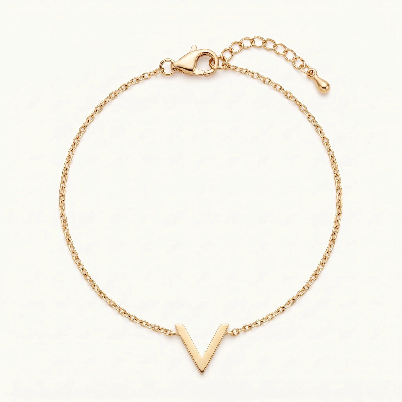 Armband minimalistisch — Produktfoto auf weißem Hintergrund, Gold | SKU: 9443177-gold