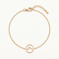 Thumbnail for Welle armband — Produktfoto auf weißem Hintergrund, Gold | SKU: 17429078-gold