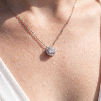Thumbnail for Kette zirkonia — Nahaufnahme der Details, Silber | SKU: 33136351