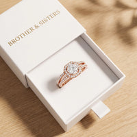 Thumbnail for Halo ring — in der Geschenkbox, Roségold | SKU: 346060-4.5-rose-gold