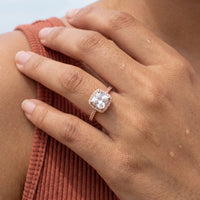 Thumbnail for Rosegold ring damen — Nahaufnahme der Details, Roségold | SKU: 497131-4.5-rose-gold