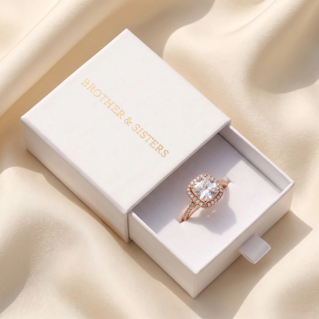 Verlobungsring rosegold — in der Geschenkbox, Roségold | SKU: 497131-4.5-rose-gold