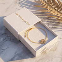 Thumbnail for Lebensbaum armband — in der Geschenkbox, Gold | SKU: 18963309-gold