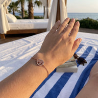 Thumbnail for Baum des lebens armband — getragen, echte Größe, Roségold | SKU: 18963309-rose-gold