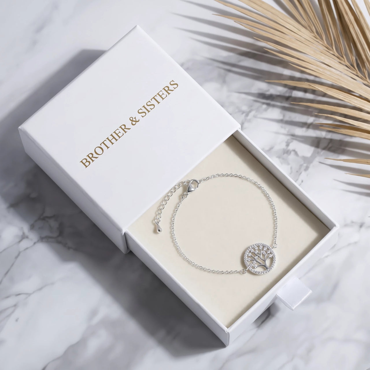 Charm armband — in der Geschenkbox, Silber | SKU: 18963309-white-gold