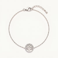 Thumbnail for Zartes armband — Produktfoto auf weißem Hintergrund, Silber | SKU: 18963309-white-gold