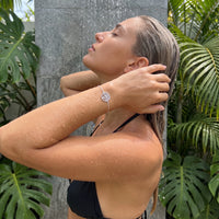 Thumbnail for Lebensbaum armband — unter der Dusche getragen, wasserfest, Silber | SKU: 18963309-white-gold